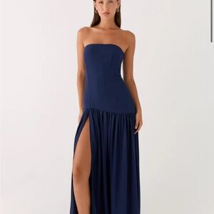 Peppermayo Eden Maxi Dress in Navy